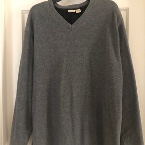 Merona Gray Fleece V-Neck Pullover